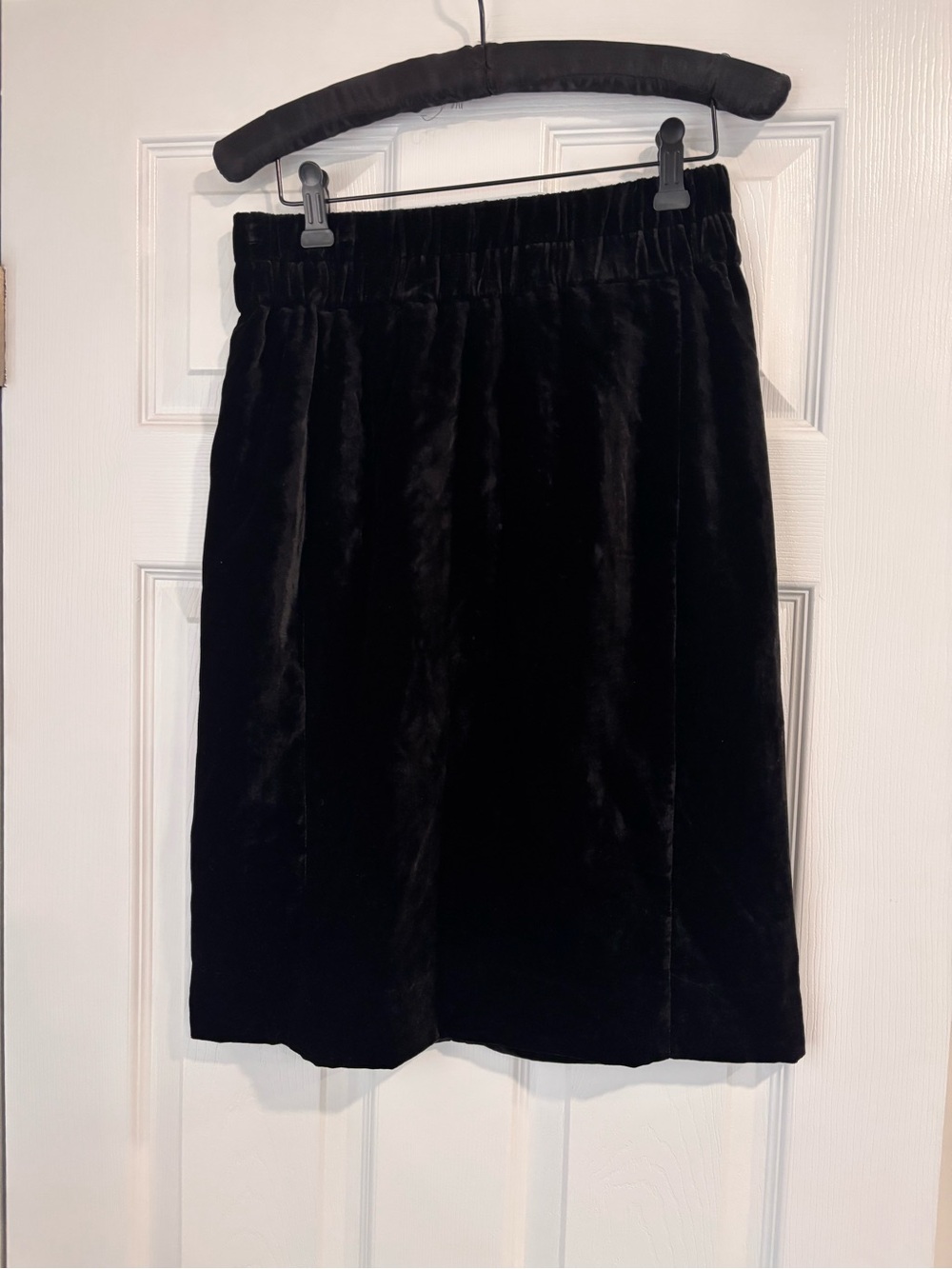 J.Crew black velour skirt size XS
